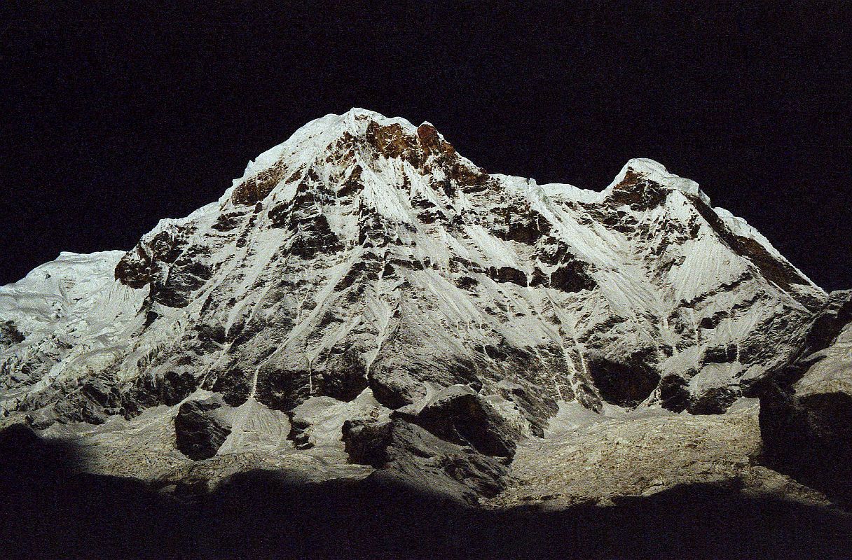 402 Annapurna South Full View From Annapurna Sanctuary Base Camp